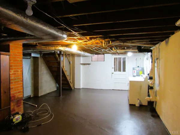 a view of storage and utility room