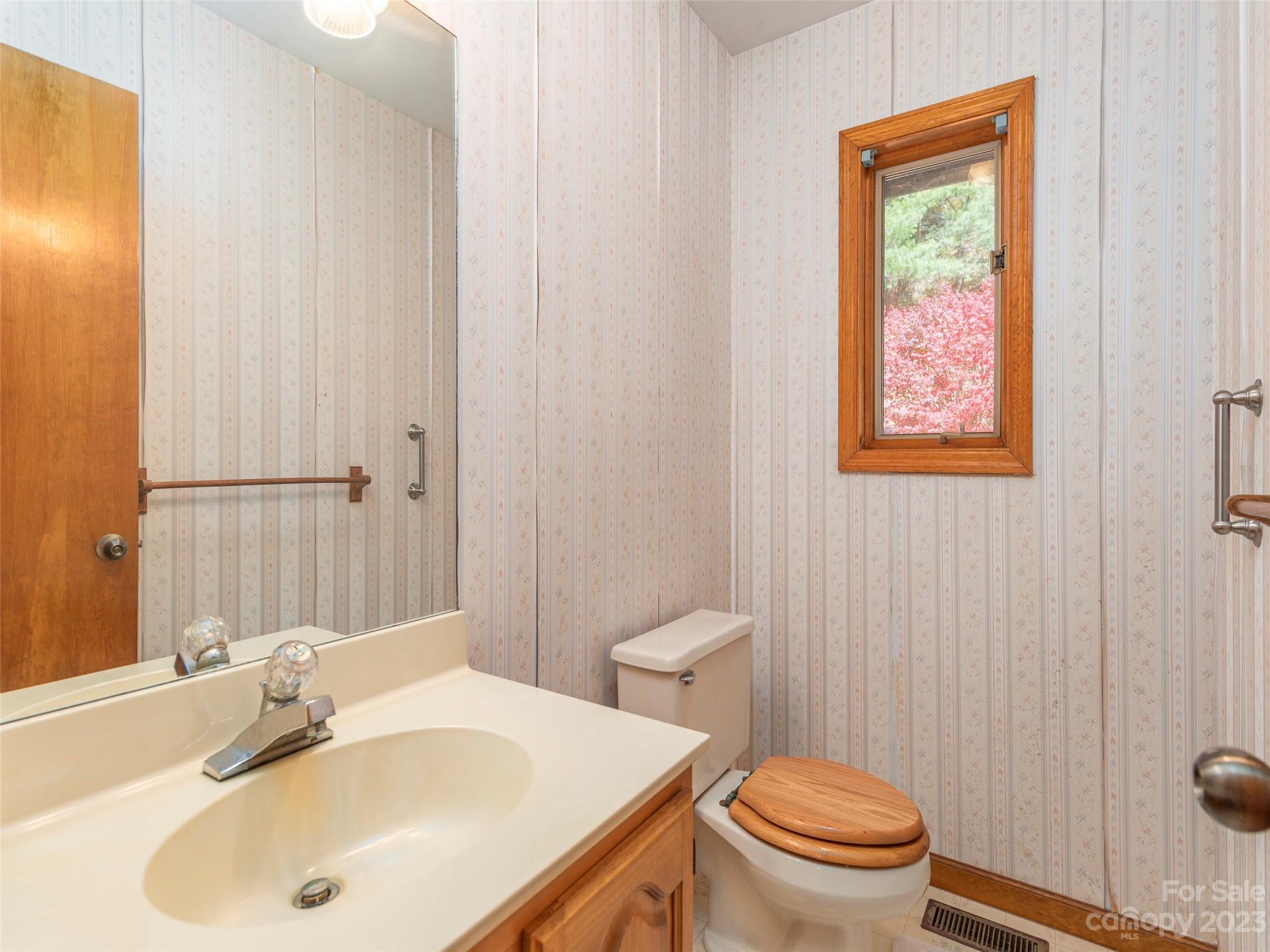 256 Goldfinch Lane Clyde, NC 28721 - Photo 15 of 31 a bathroom with a sink and a toilet
