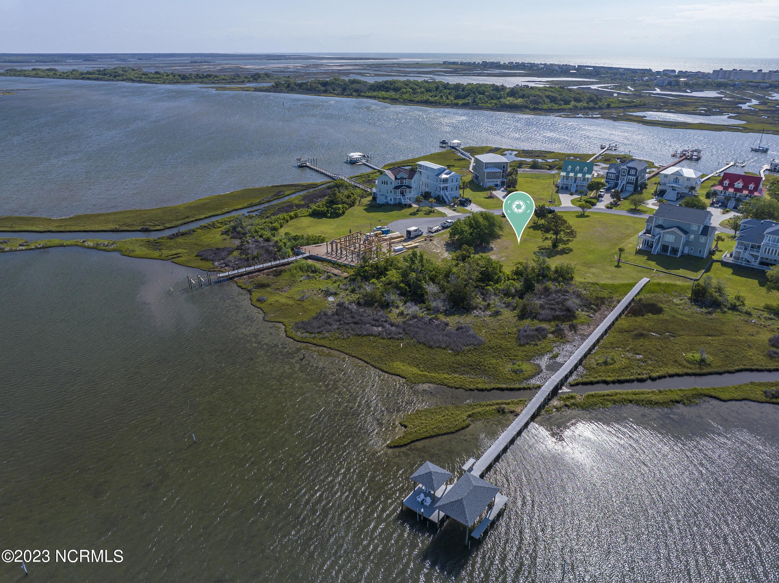 171 Big Hammock Point Road Sneads Ferry, NC 28460 - Photo 1 of 10 Lot View from Sound with ICW in background