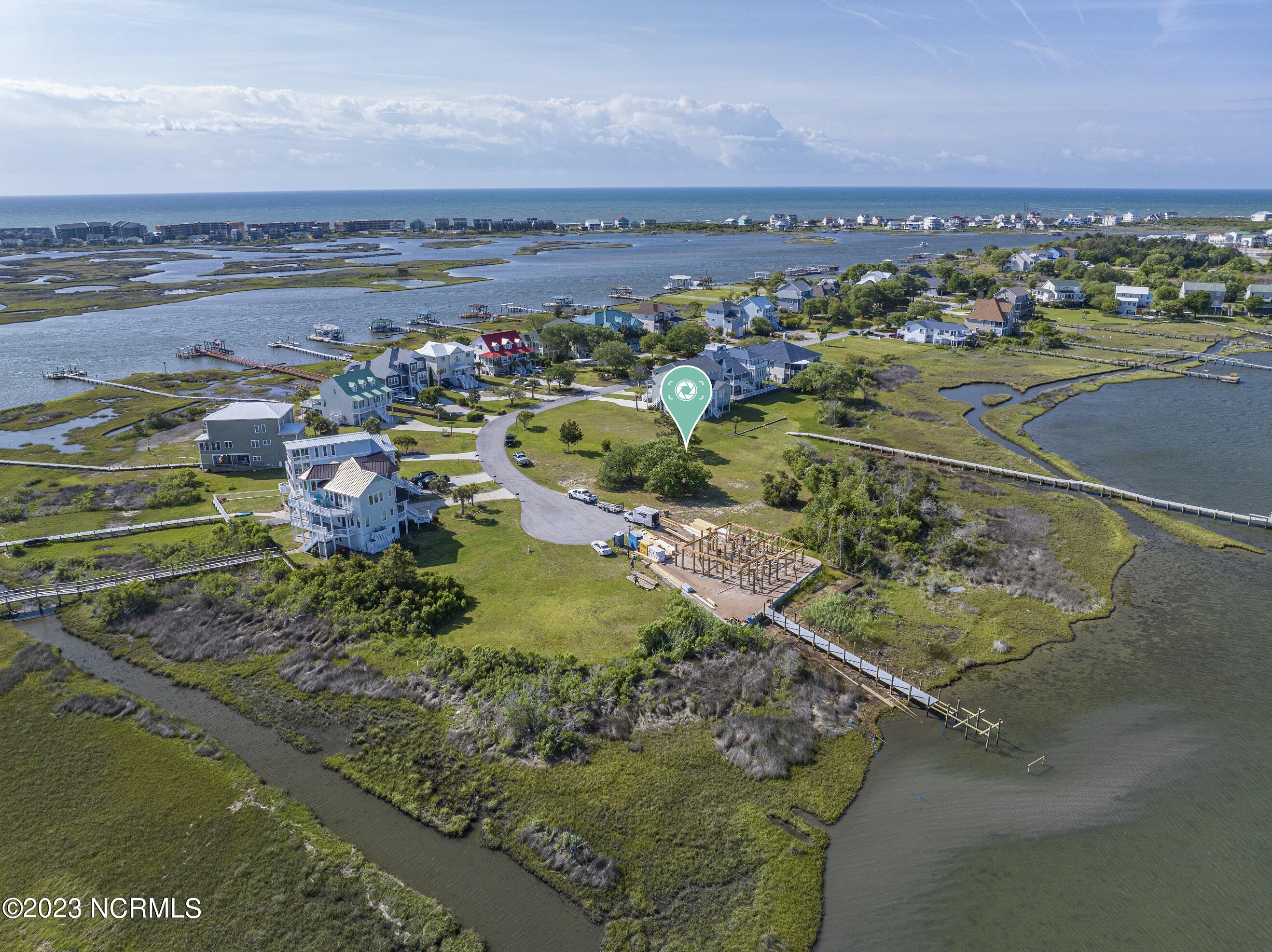 171 Big Hammock Point Road Sneads Ferry, NC 28460 - Photo 2 of 10 Lot View from Sound with ICW in background