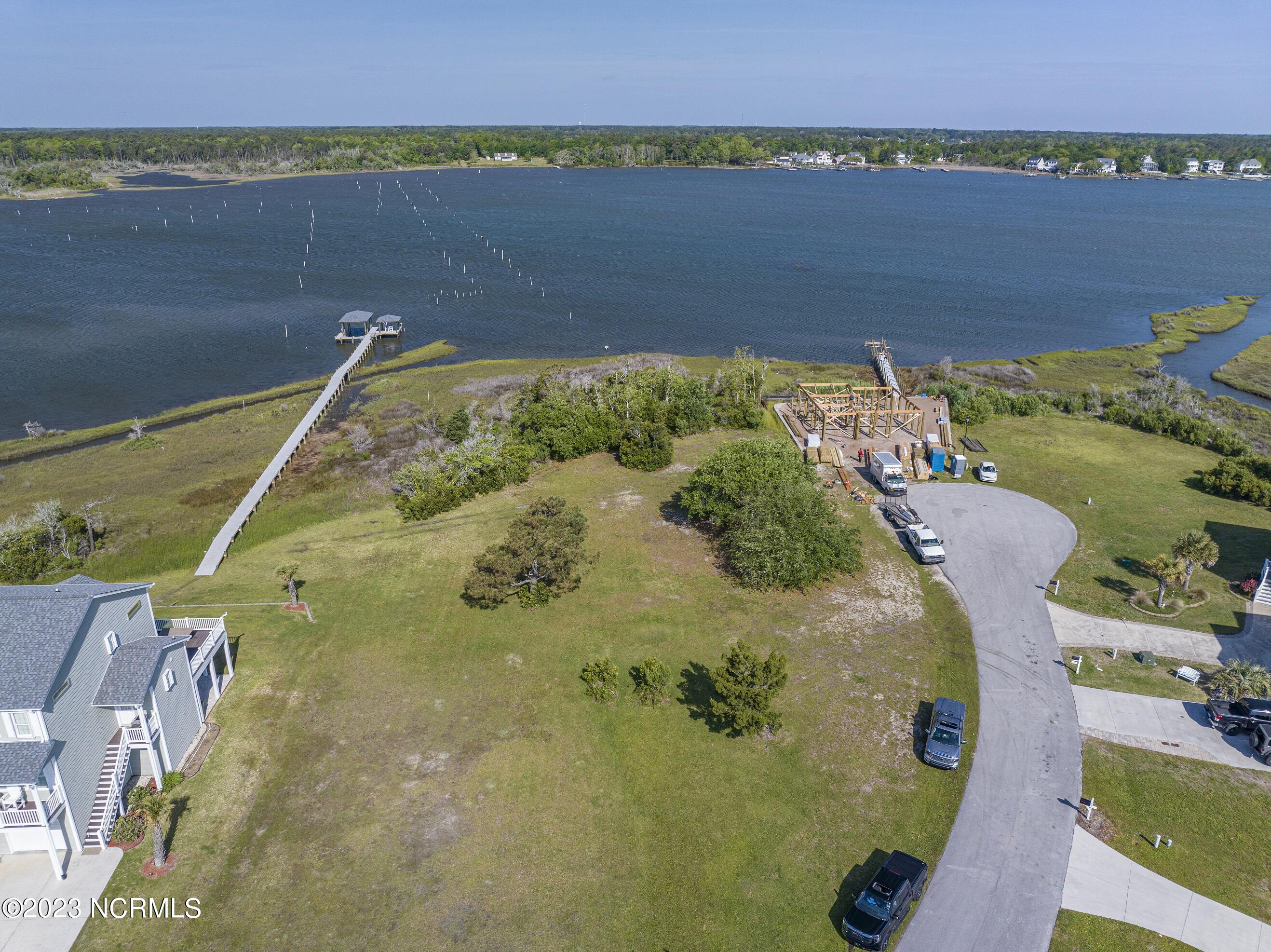 171 Big Hammock Point Road Sneads Ferry, NC 28460 - Photo 7 of 10 Lot View showing views of the Sound