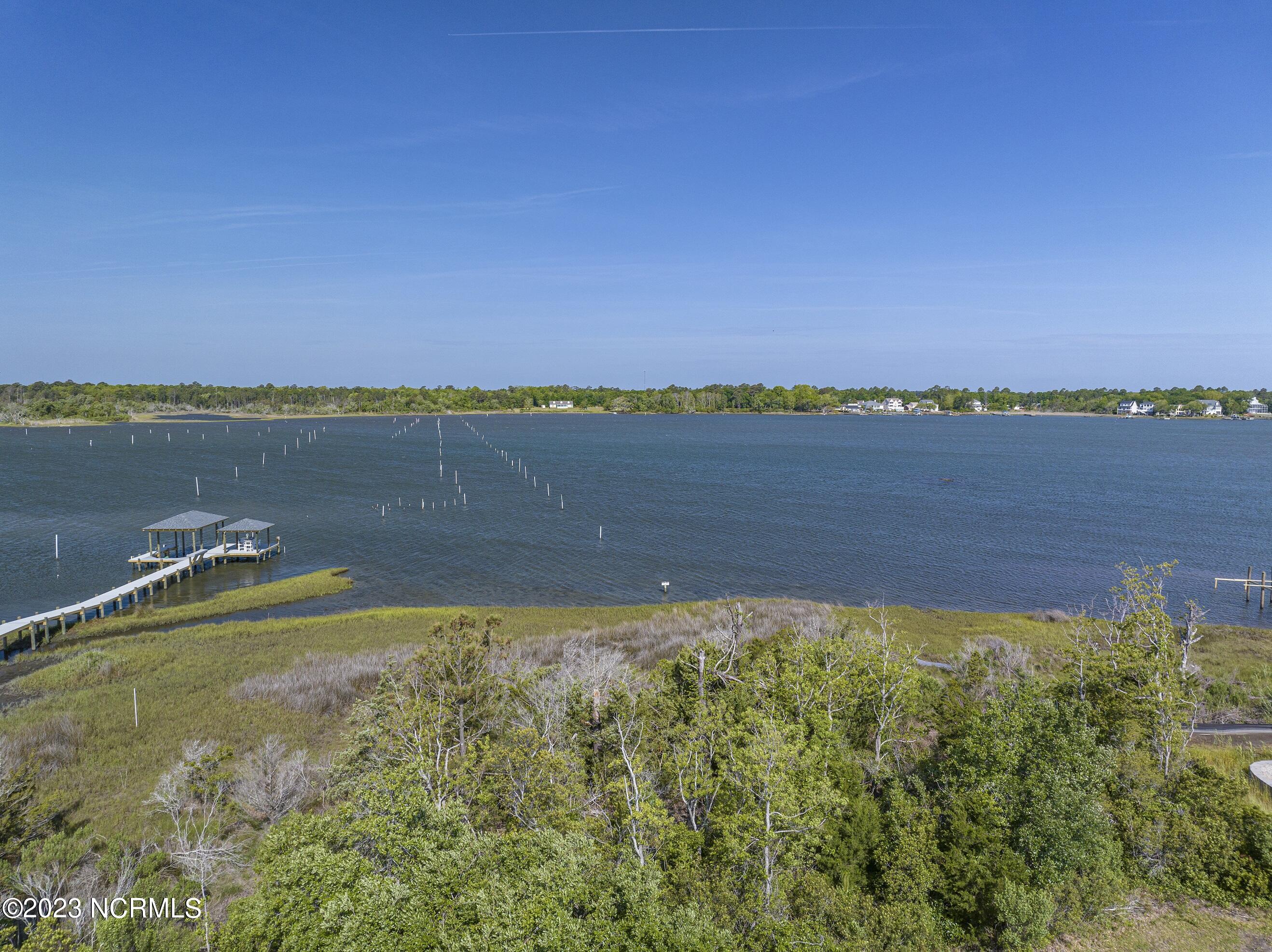 171 Big Hammock Point Road Sneads Ferry, NC 28460 - Photo 9 of 10 Lot View showing views of the Sound
