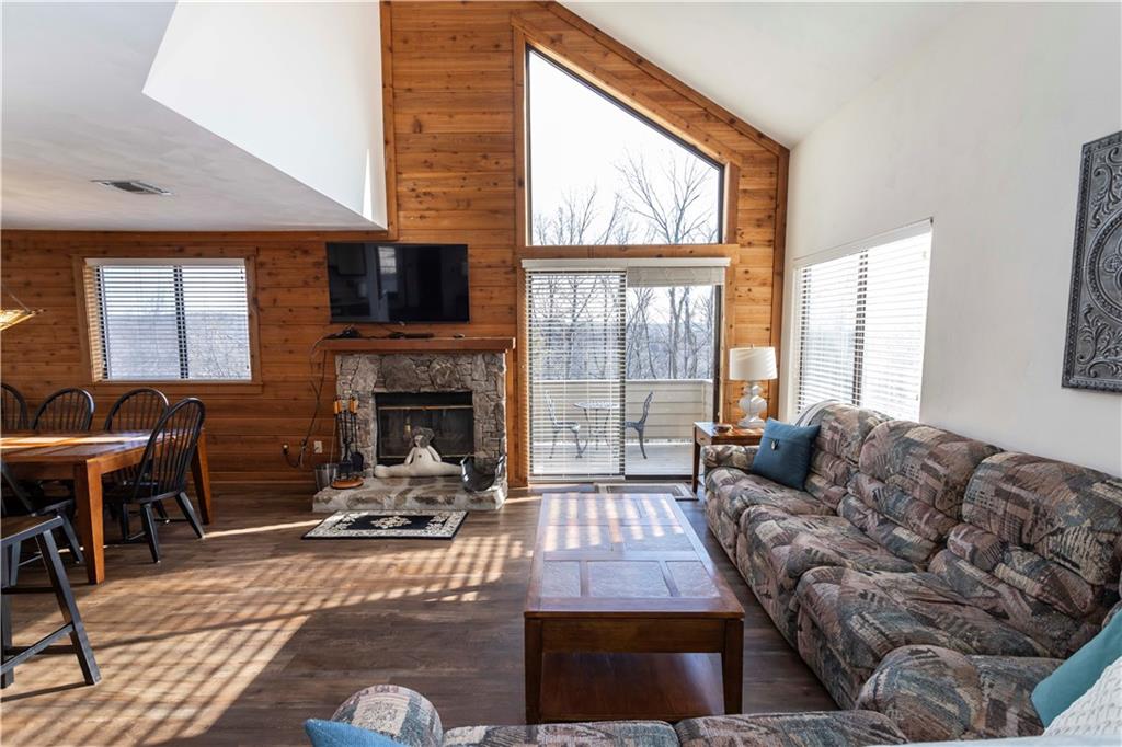 G11 Sunridge Road Champion, PA 15622 - Photo 4 of 30 a living room with furniture large window and a fireplace