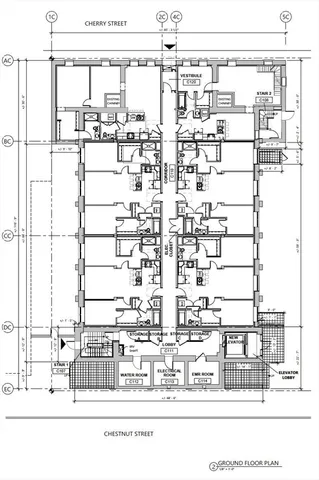 a black and white photo of a very nice looking space