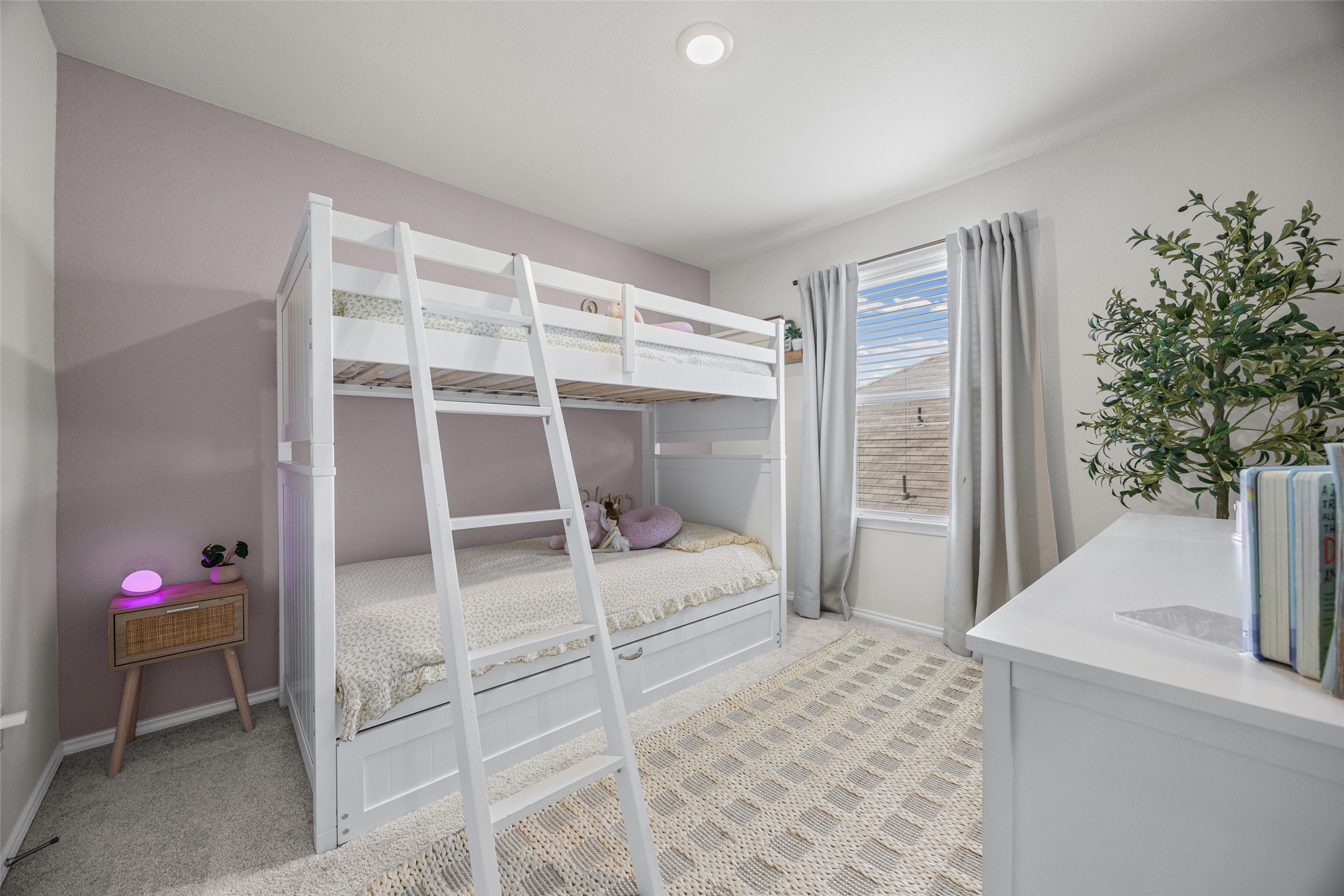 208 Orange Road Buda, TX 78610 - Photo 21 of 31 A well-lit bedroom with soft carpeting and natural light, perfect for peaceful slumber.