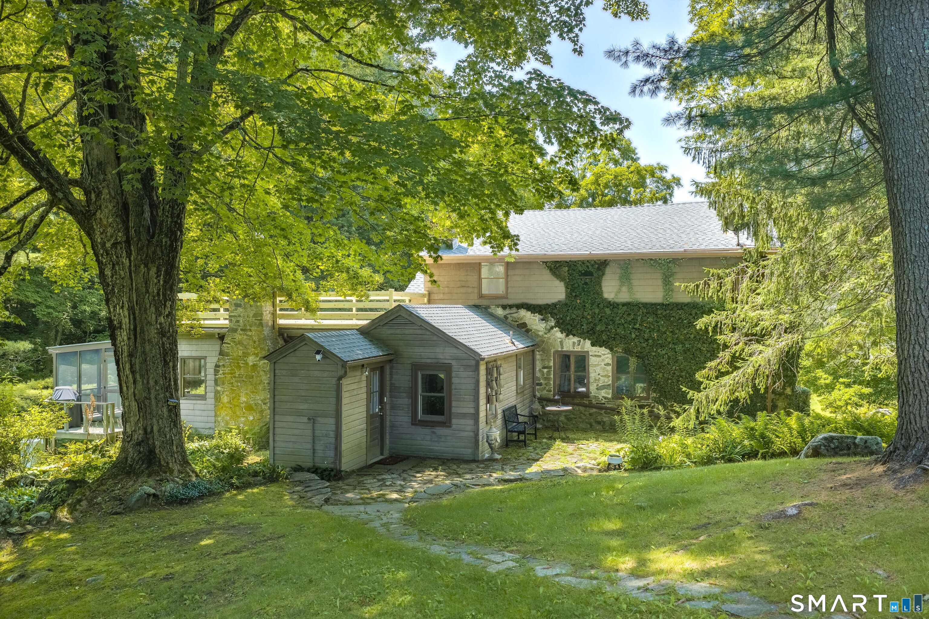 48 Keeler Road Sharon, CT 06069 - Photo 35 of 40 Stone pathways and ancient trees.