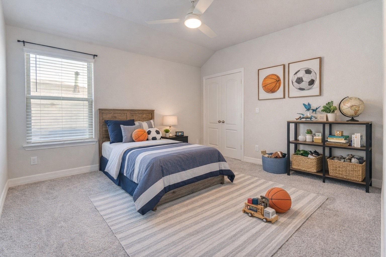 33026 School Hl Road Fulshear, TX 77441 - Photo 23 of 35 Secondary bedroom upstairs - virtually staged