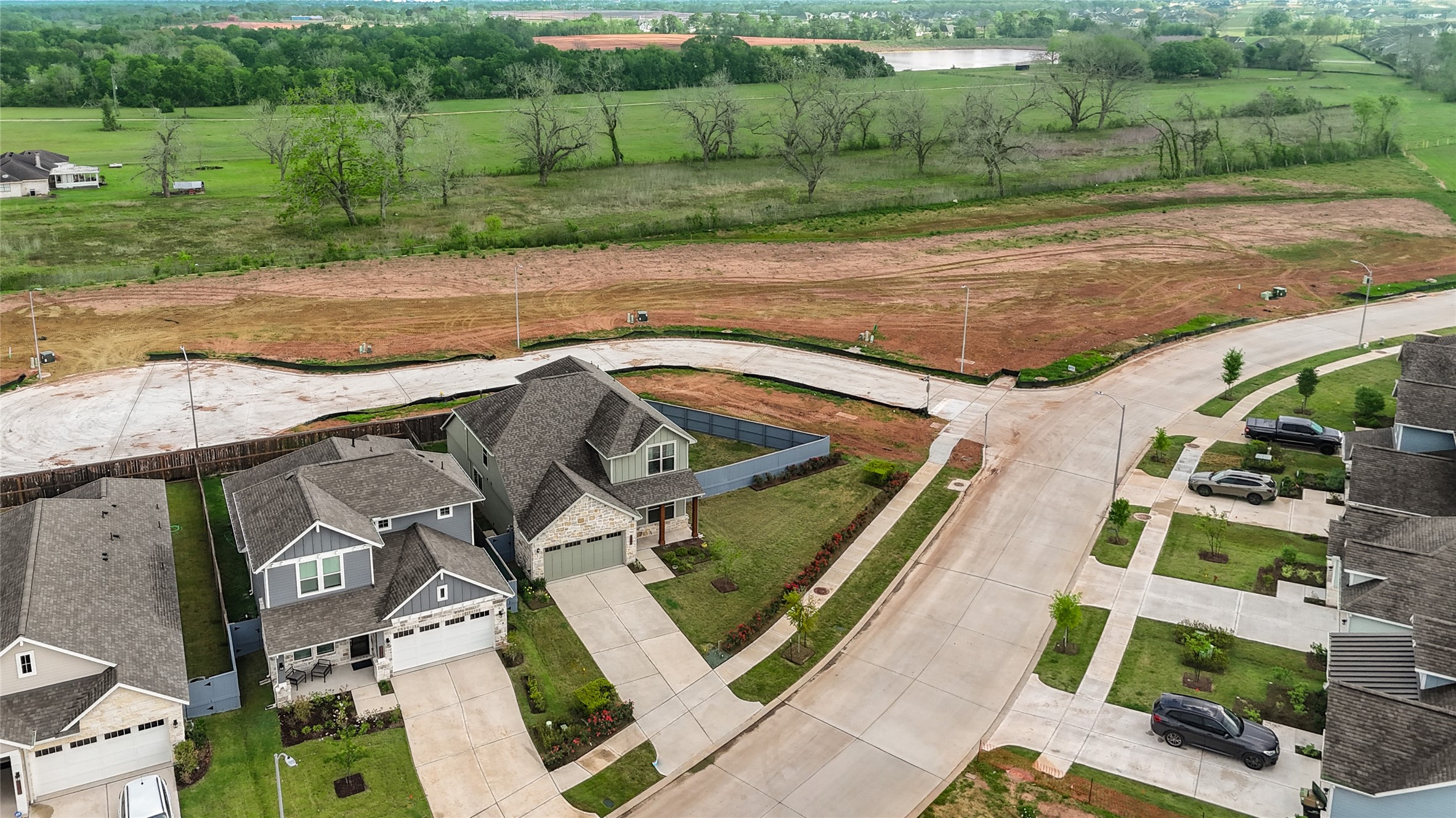 33026 School Hl Road Fulshear, TX 77441 - Photo 33 of 35 House situated on the corner without side or rear neighbors.