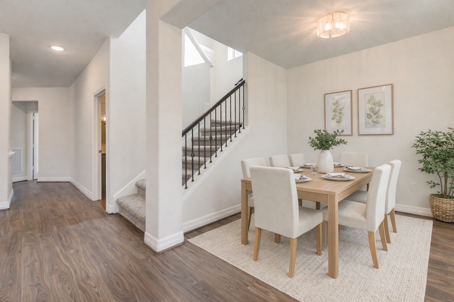 33026 School Hl Road Fulshear, TX 77441 - Photo 5 of 35 Entry space virtually staged as a dining room