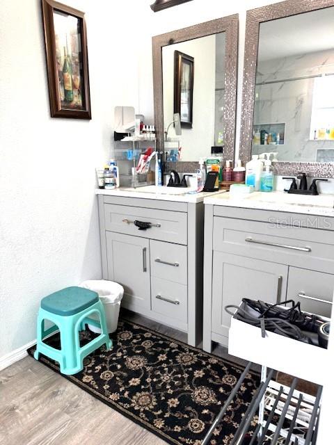 115 Willowbay Ridge Street Sanford, FL 32771 - Photo 16 of 28 a bathroom with a sink and a mirror