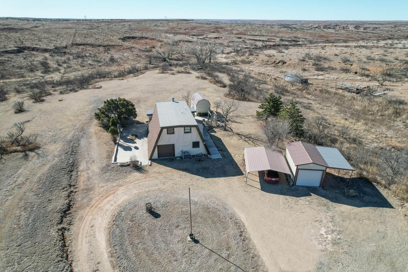 636 Cherokee Road Fritch, TX 79036 - Photo 4 of 39 drone (3 of 15)