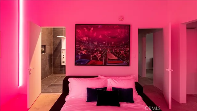 a room with furniture and a window