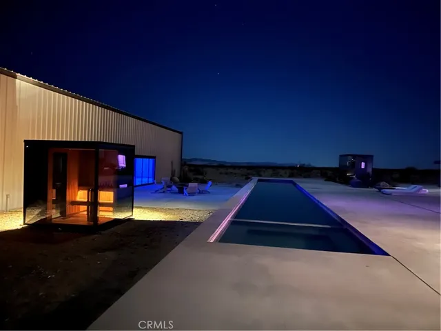 a sunset view with a screen