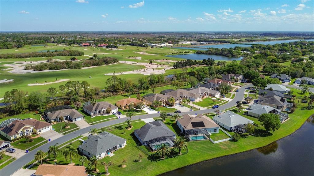 3189 Bayview Lane St. Cloud, FL 34772 - Photo 41 of 41 an aerial view of residential houses with outdoor space and lake view