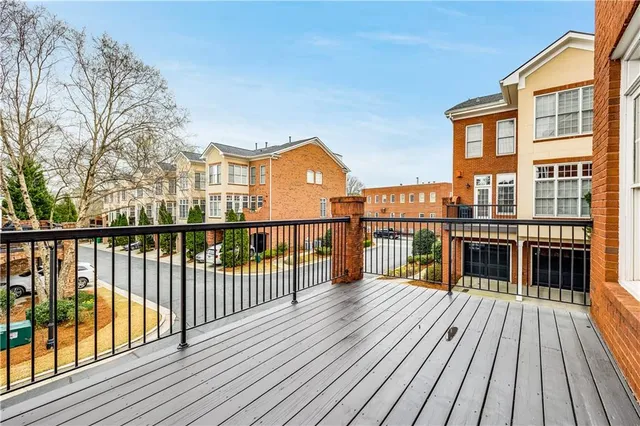 a view of a house with a deck