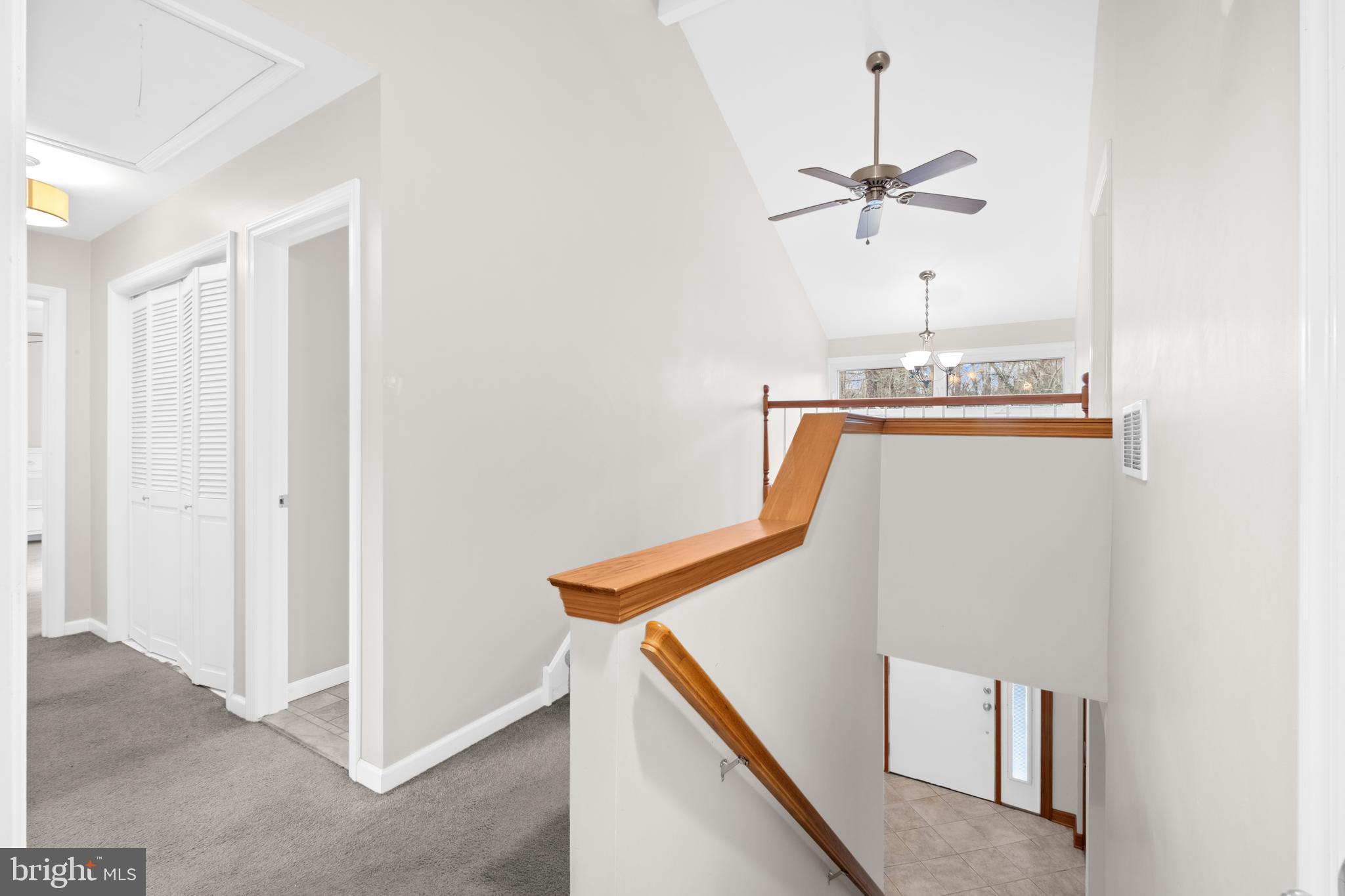 127 Heath Road Medford, NJ 08055 - Photo 27 of 63 a view of a hallway with washer and dryer