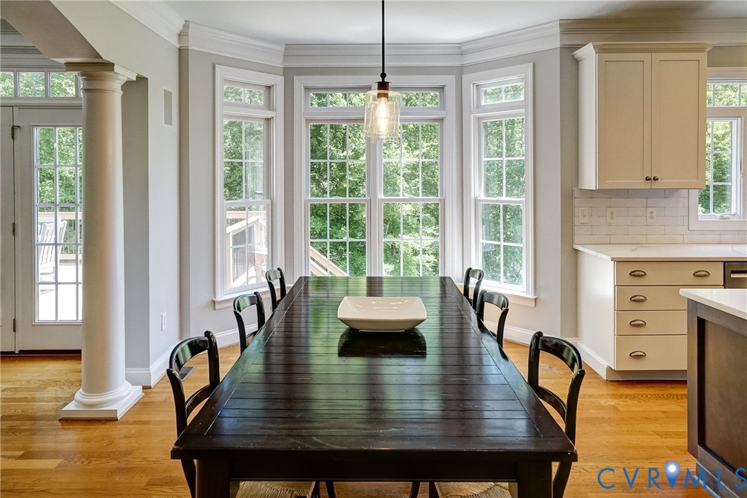 1295 Hermitage Road Manakin-Sabot, VA 23103 - Photo 25 of 55 a view of a dining room with furniture window and wooden floor