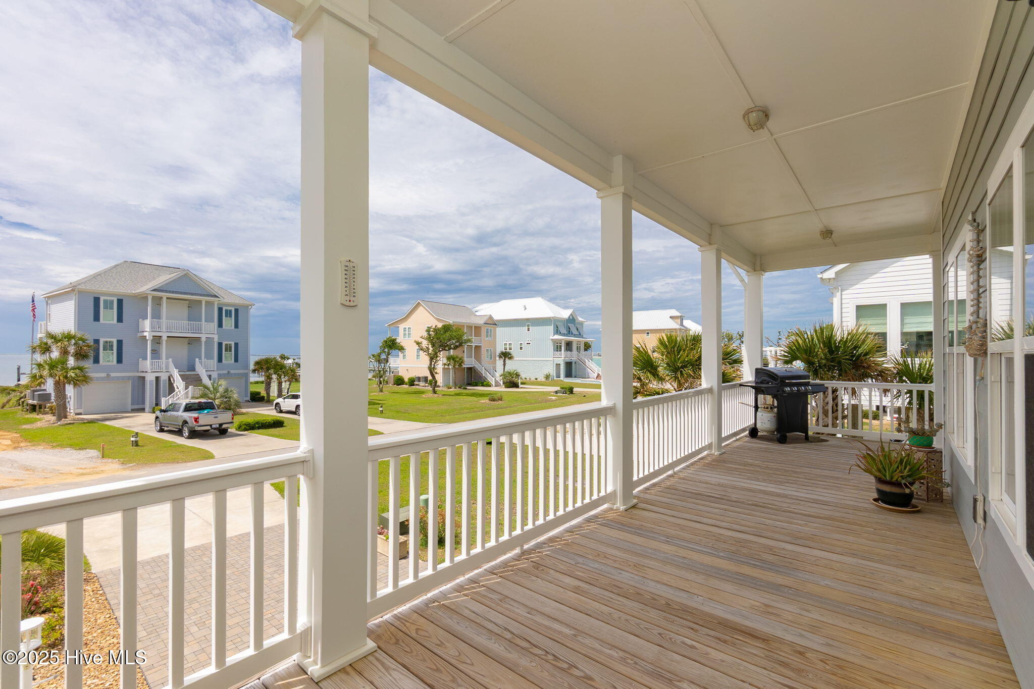 139 Sound Point Drive Harkers Island, NC 28531 - Photo 4 of 70 Front Covered Porch with Water views