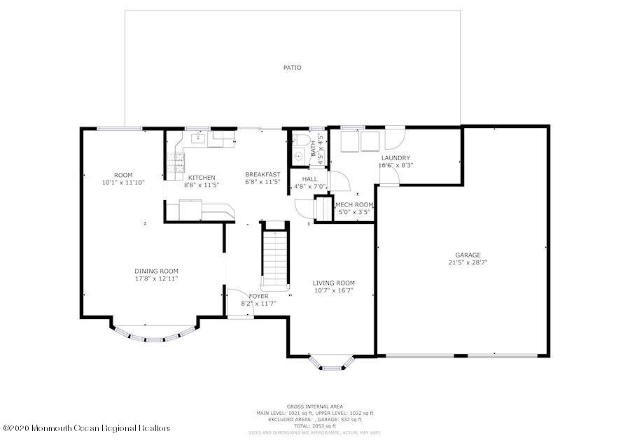 7 Lancelot Road Manalapan, NJ 07726 - Photo 30 of 31 1st Floor Plan