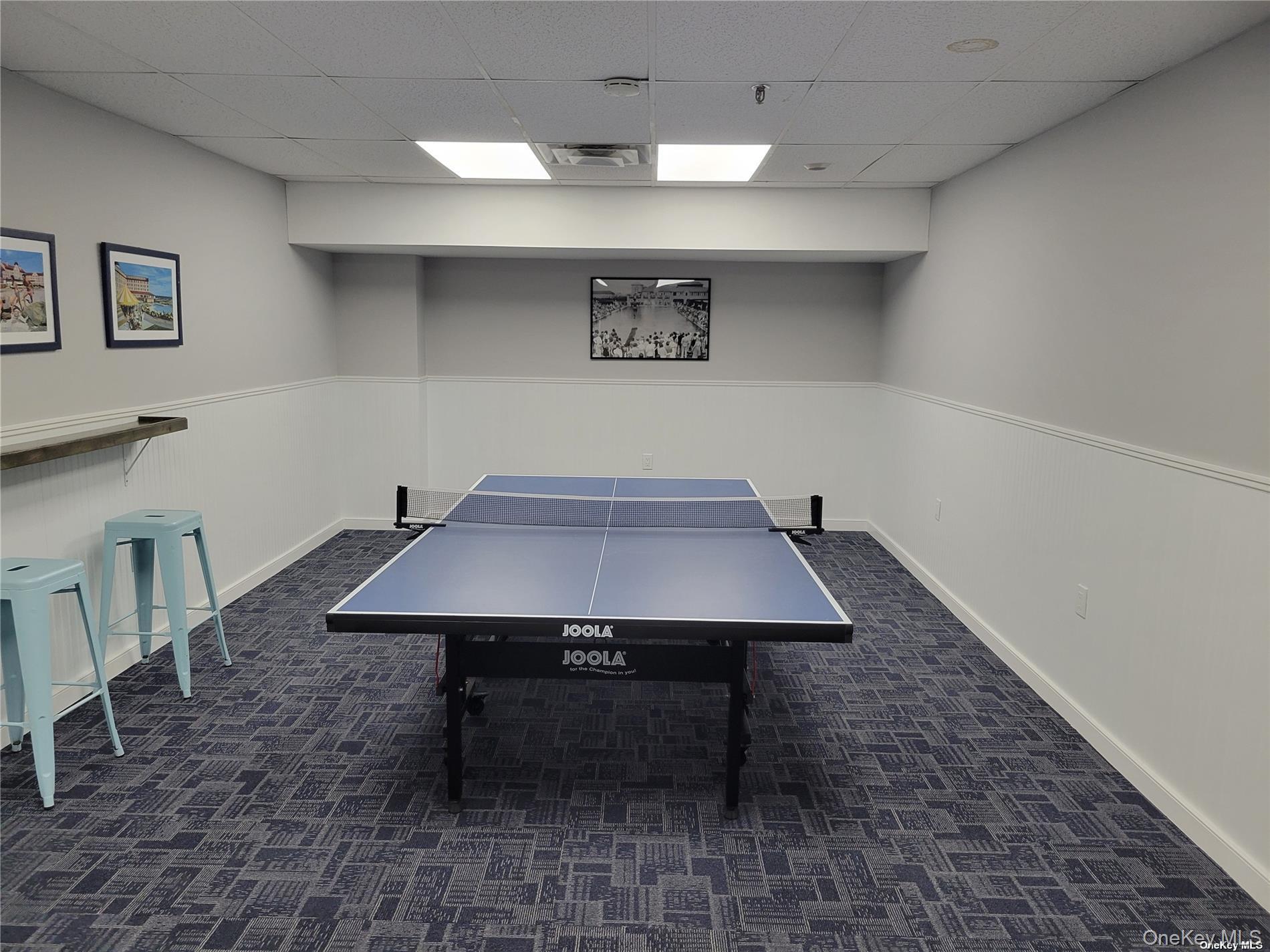 2 Richmond Road, Unit 1H Lido Beach, NY 11561 - Photo 11 of 16 Recreation room featuring a drop ceiling