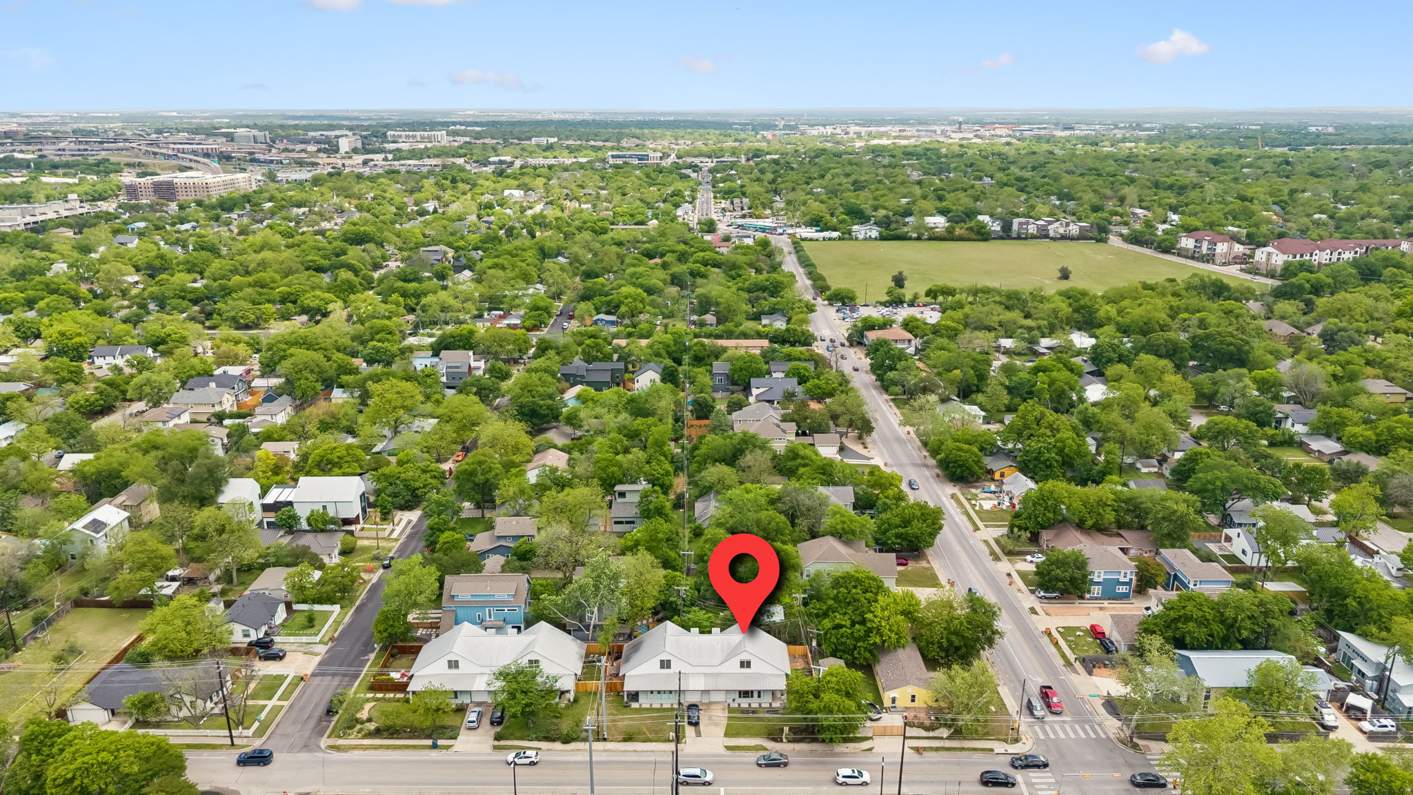 5305 Guadalupe Street, Unit A Austin, TX 78751 - Photo 24 of 31 Aerial view of residential area