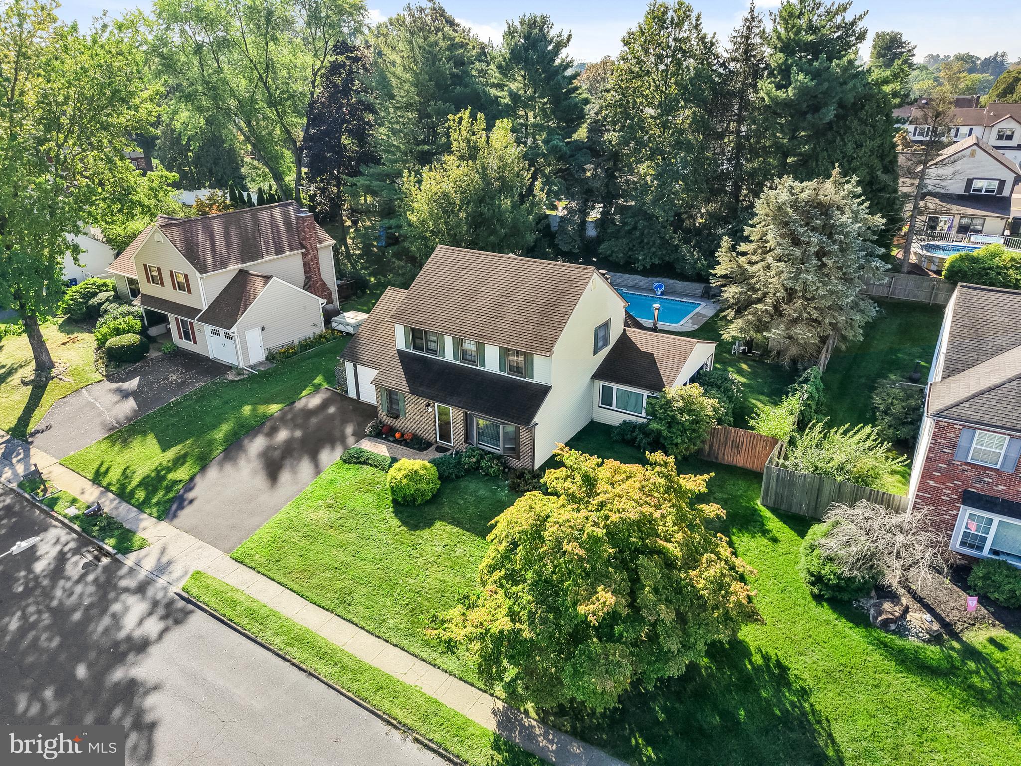 18 Essex Lane Langhorne, PA 19047 - Photo 5 of 50 an aerial view of a house with garden space and street view
