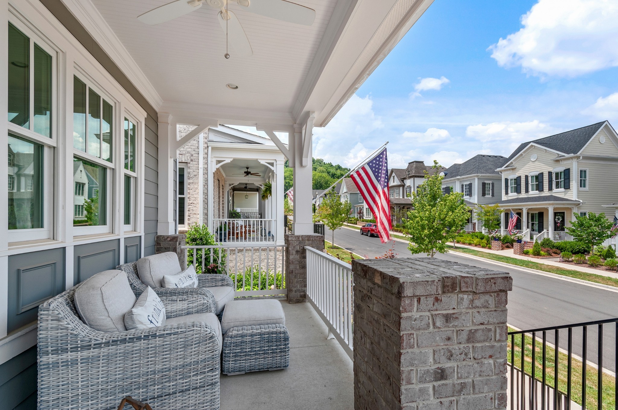 1043 Calico Street Franklin, TN 37064 - Photo 35 of 35 a front view of house with yard outdoor seating and barbeque oven