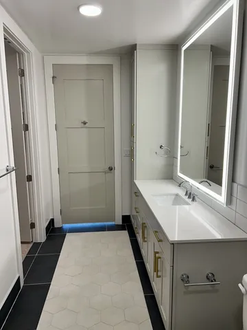 a room with furniture and a window