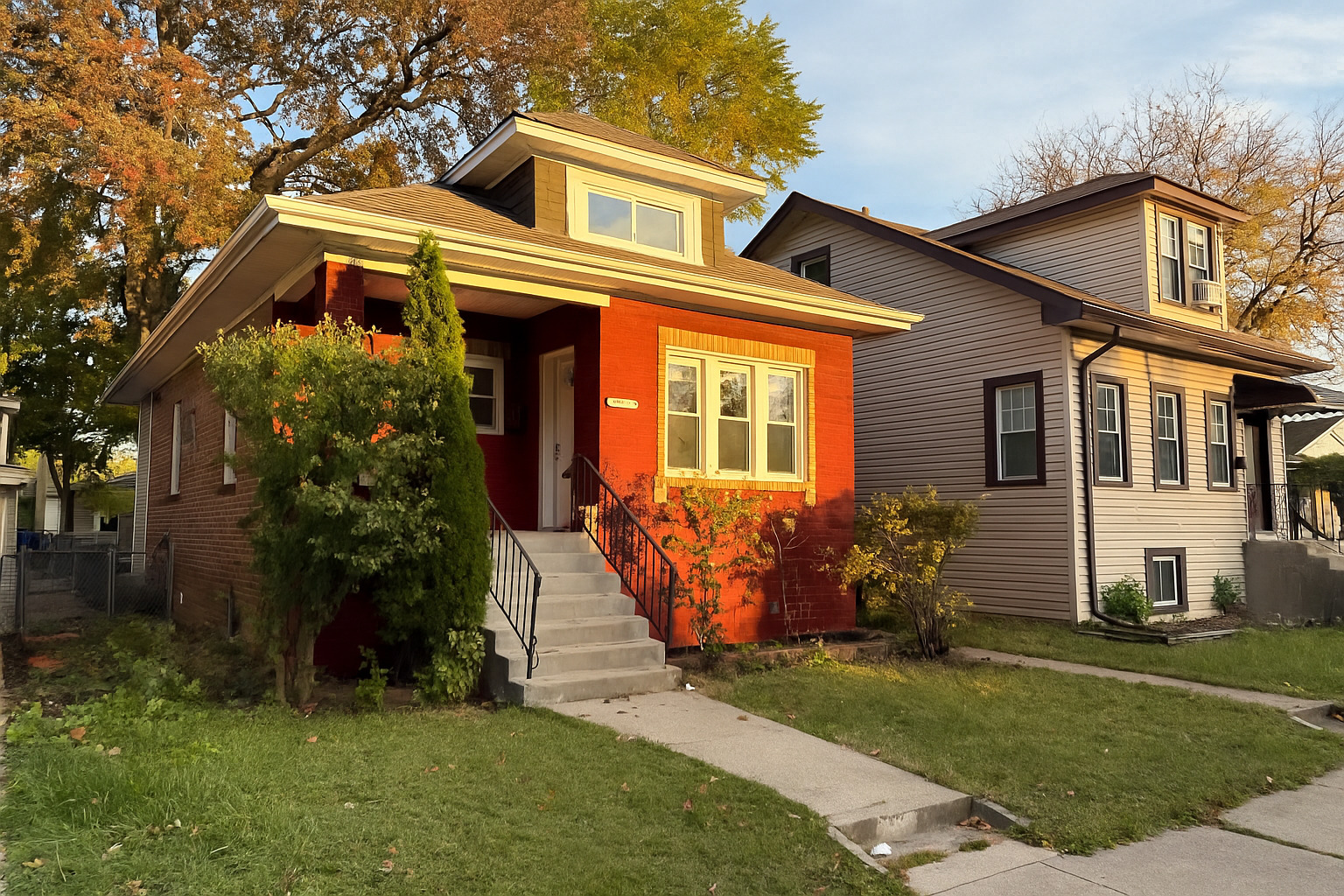a front view of house with yard