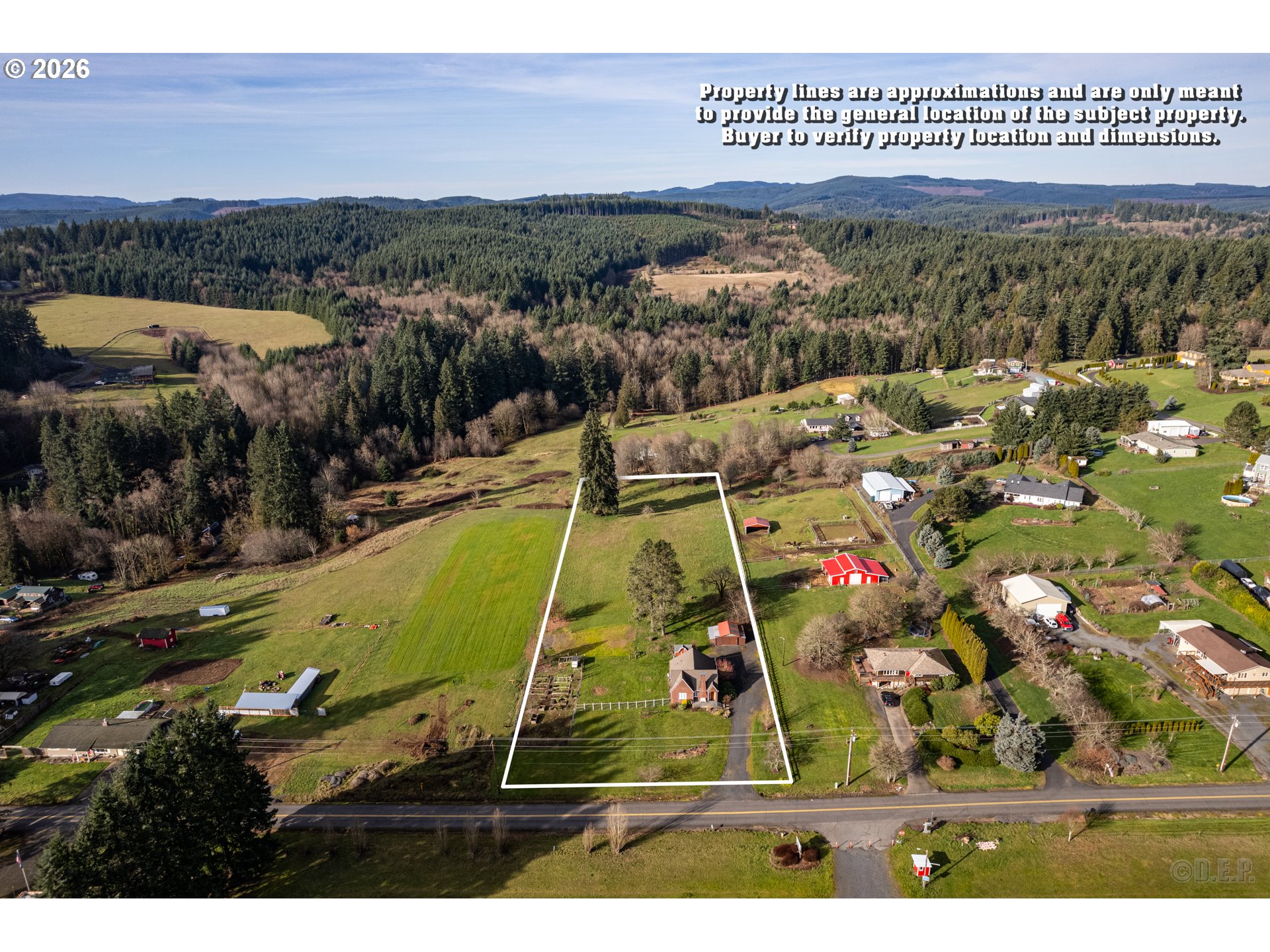 58871 Saulser Road St. Helens, OR 97051 - Photo 42 of 47 Drone View/UAV