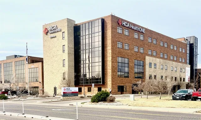 a front view of a building