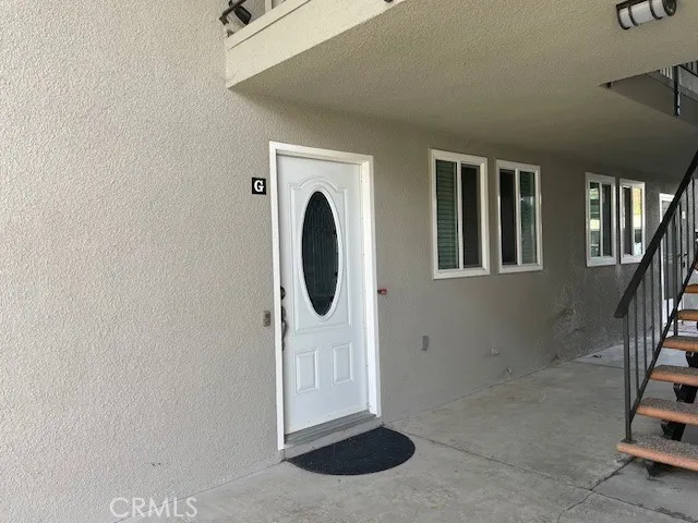 a view of a garden with a bench