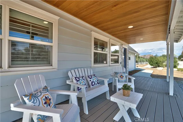 a outdoor space with furniture