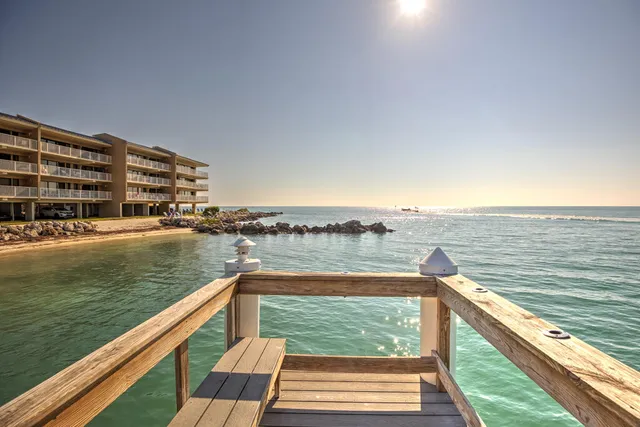 a view of an ocean beach