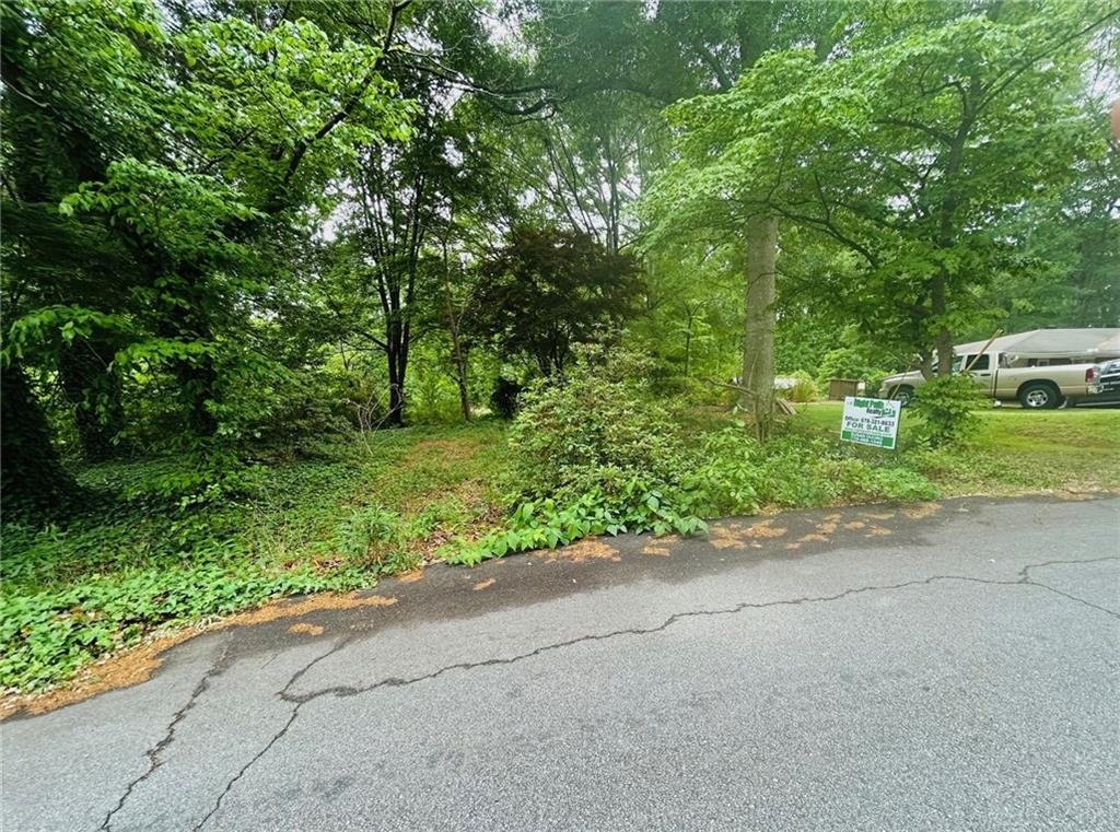 1841 Posten Lane Southwest Mableton, GA 30126 - Photo 6 of 7 a view of a yard with potted plants and large trees