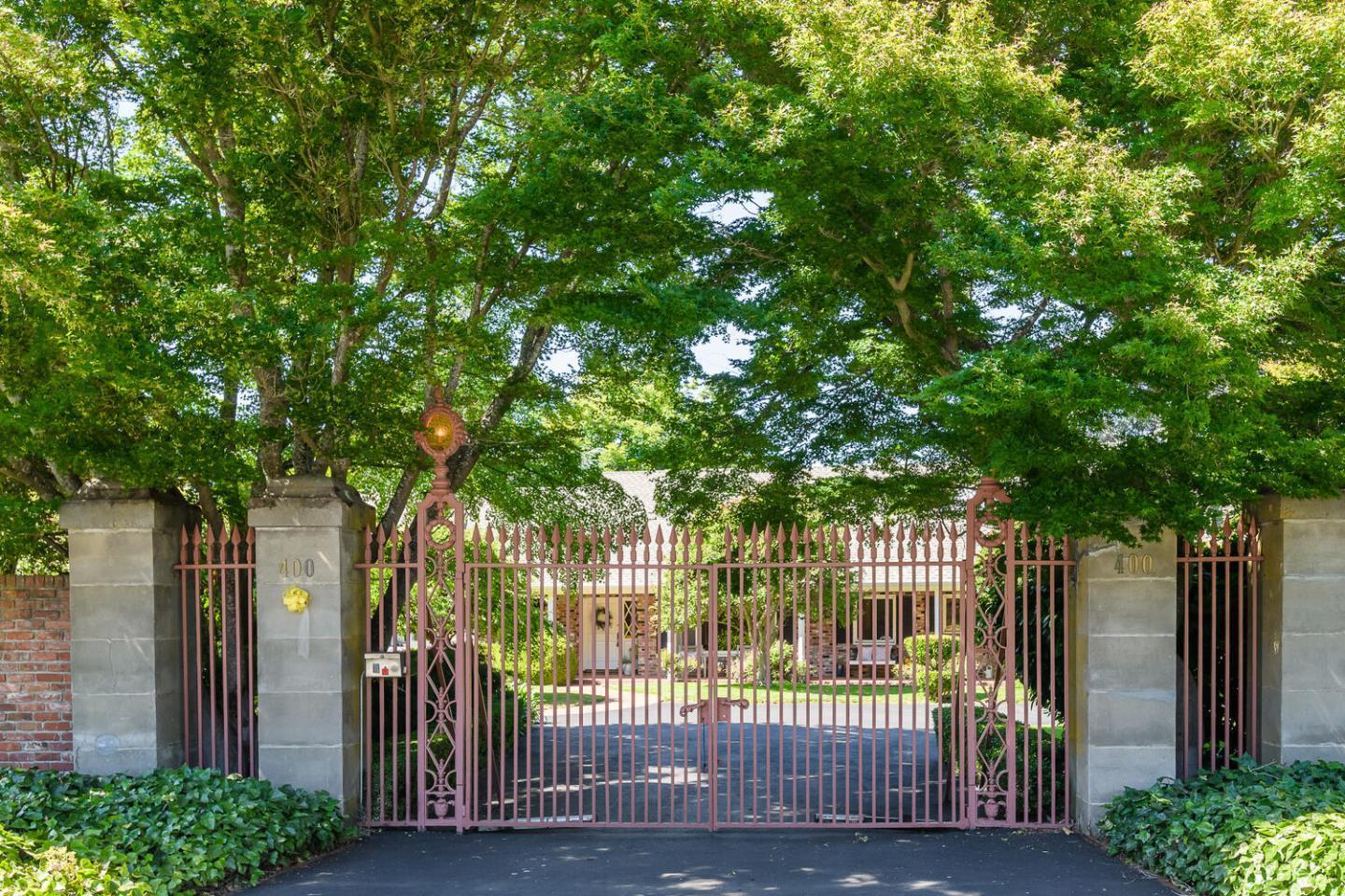 400 Pepper Avenue Hillsborough, CA 94010 - Photo 1 of 1 a view of a wrought iron fence