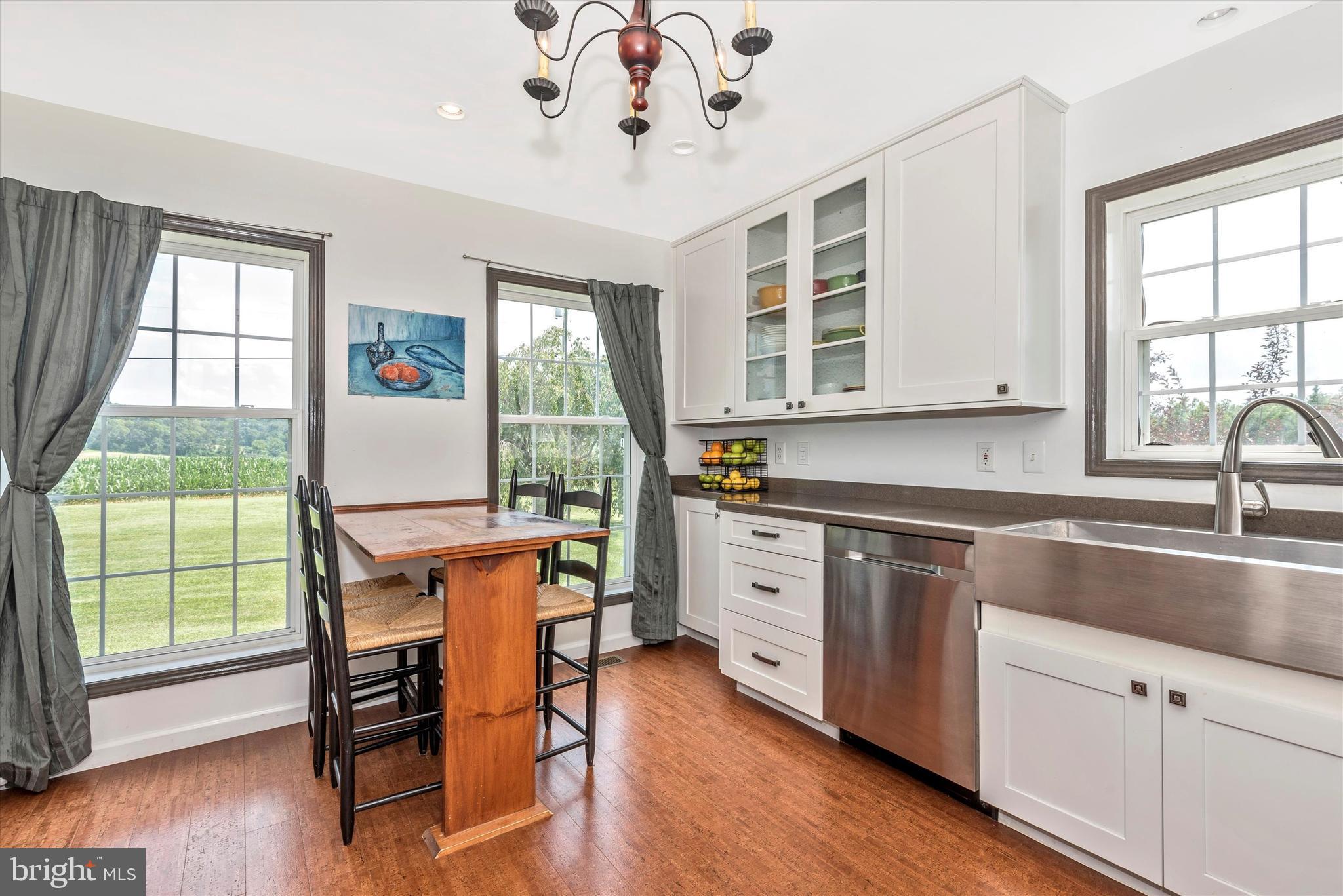 11728 Beaver Dam Road Union Bridge, MD 21791 - Photo 11 of 49 Table Space Kitchen with Barnwood Floors