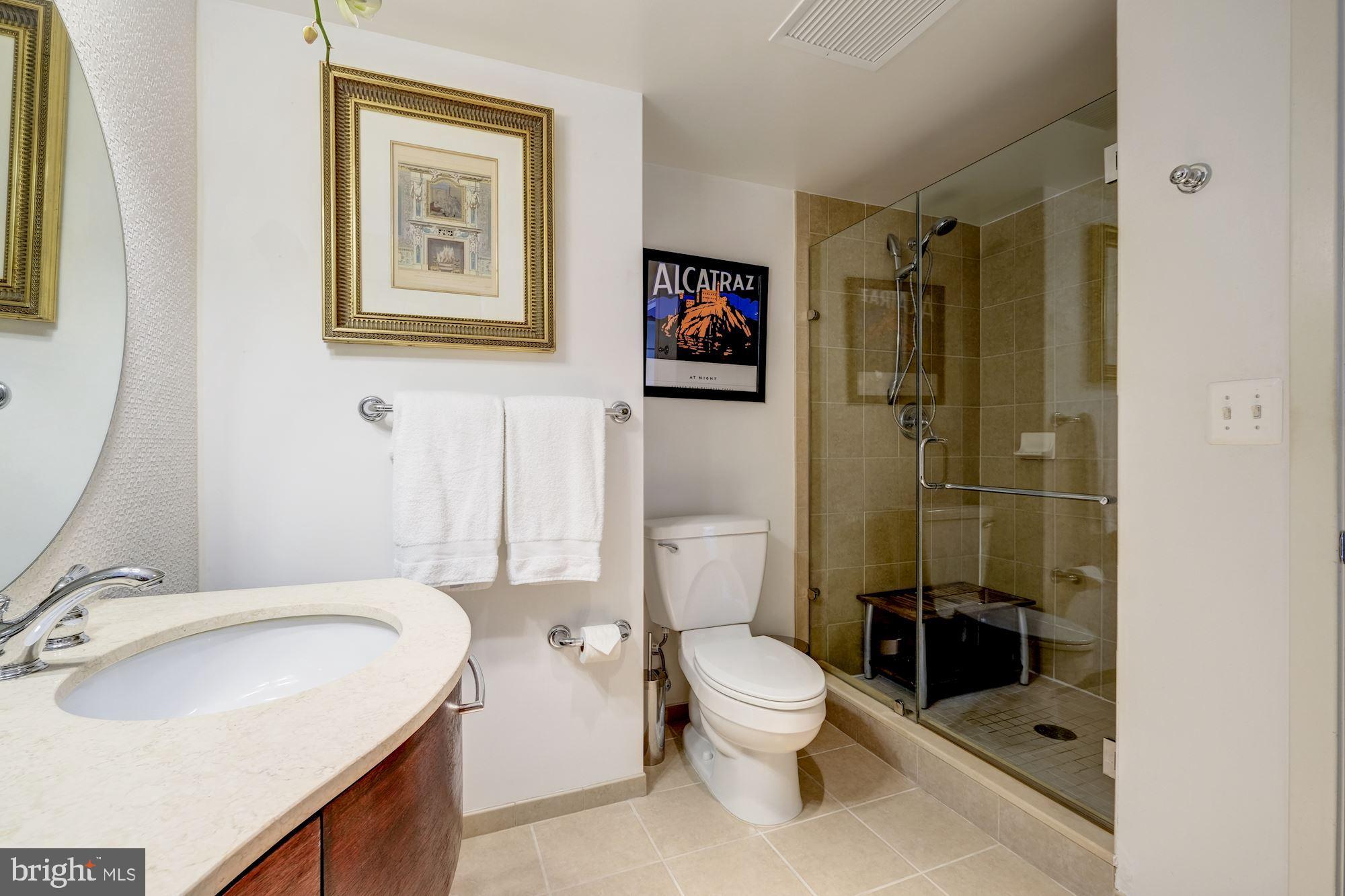 1701 Kalorama Road Northwest, Unit 206 Washington, DC 20009 - Photo 25 of 42 Large glass front shower with hand held fixture