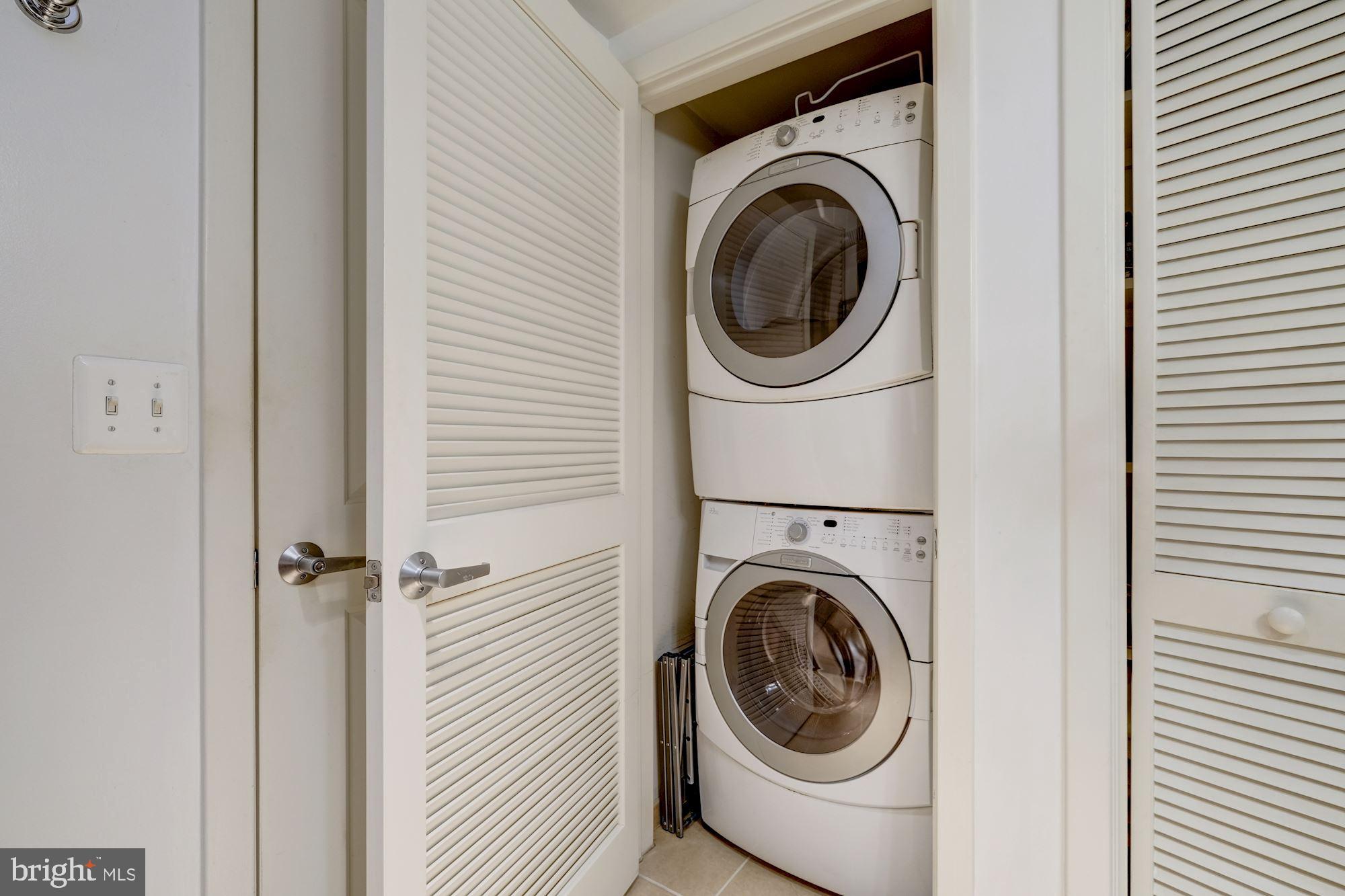 1701 Kalorama Road Northwest, Unit 206 Washington, DC 20009 - Photo 26 of 42 In-unit full sized stackable washer/dryer