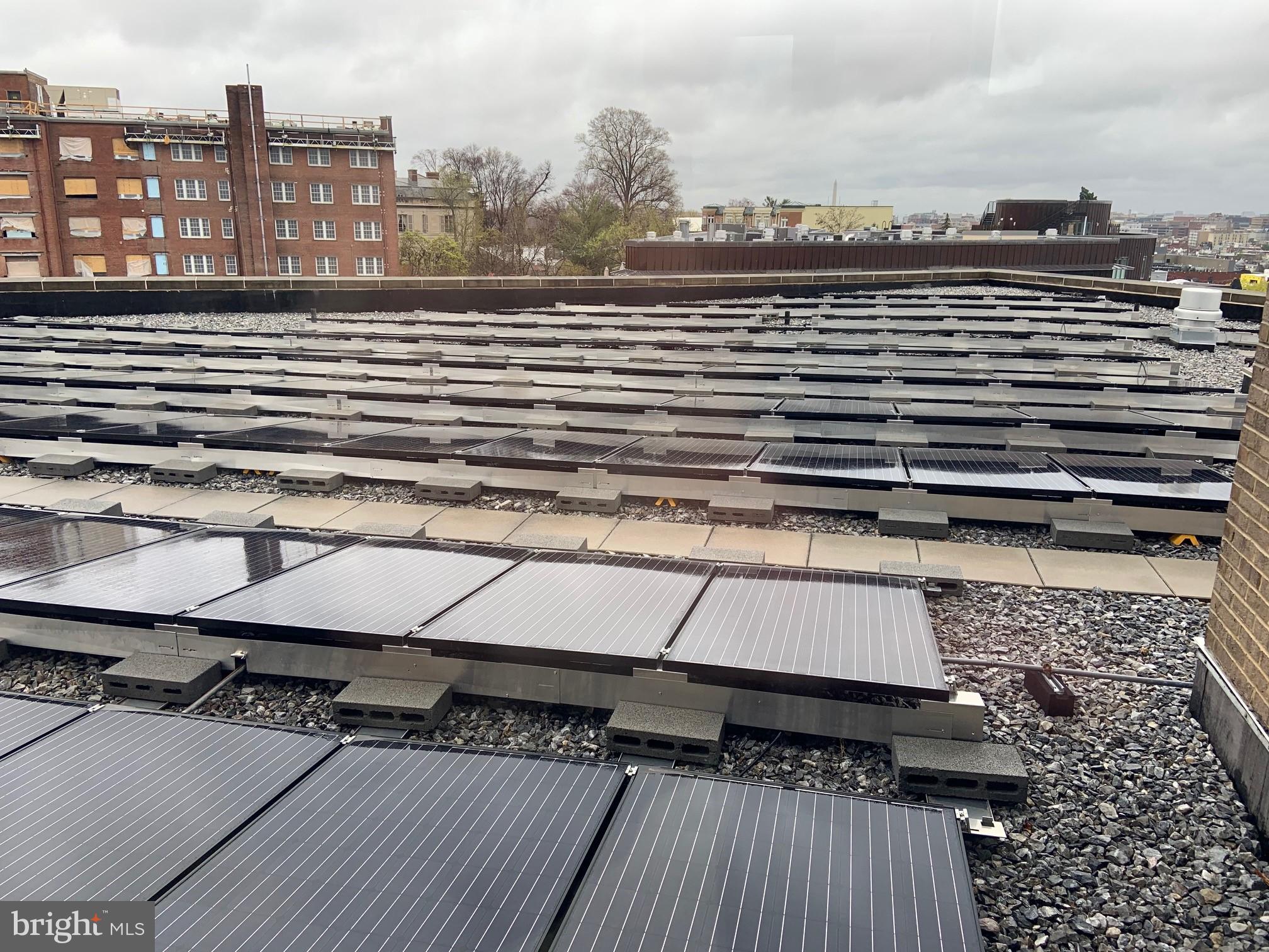 1701 Kalorama Road Northwest, Unit 206 Washington, DC 20009 - Photo 33 of 42 Solar panels offset common area electricity costs