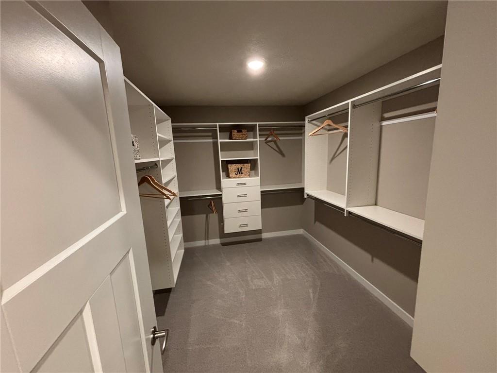 160 Raphael Court Clinton, PA 15026 - Photo 17 of 19 a view of walk in closet with empty racks