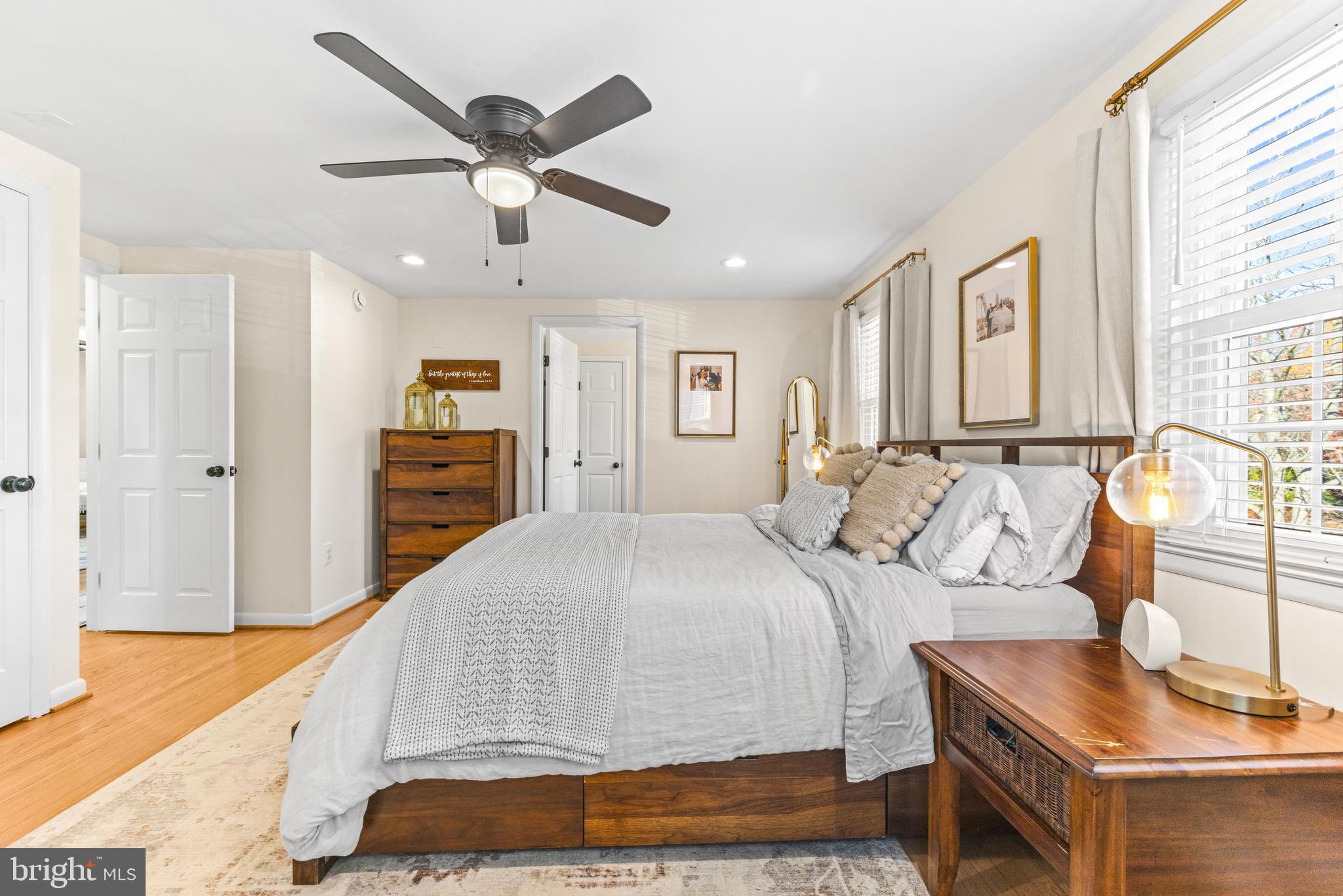 519 Dunkirk Road Baltimore, MD 21212 - Photo 16 of 41 Ceiling fan in primary bedroom