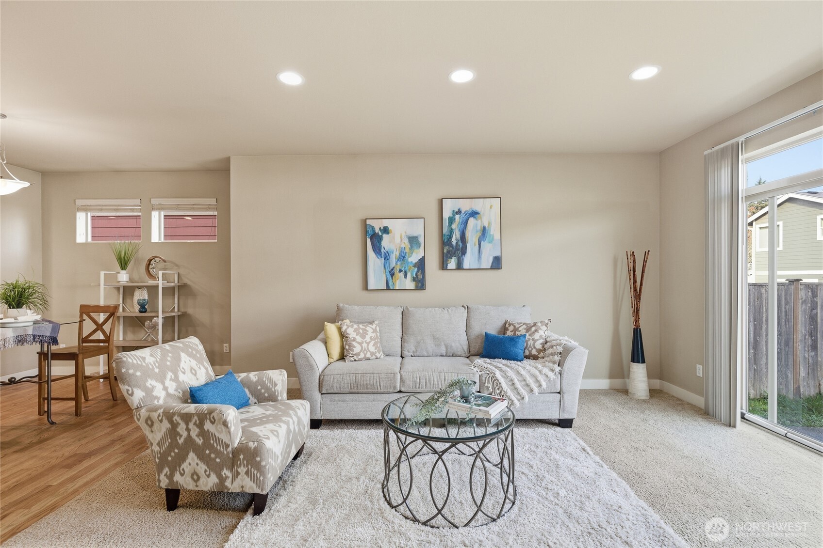 4510 McKinley Street Northeast Lacey, WA 98516 - Photo 11 of 34 a living room with furniture a rug and a window