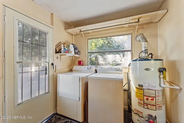 a room with storage and utility