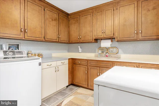 a car parked in a garage