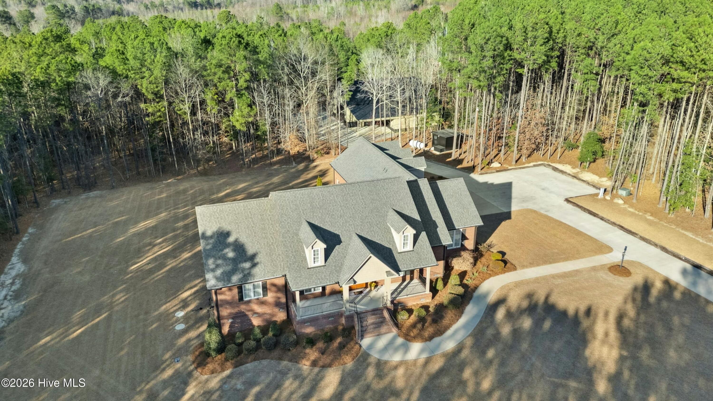 9192 New Sandy Hill Church Road Middlesex, NC 27557 - Photo 3 of 37 9+ acre lot. Home set on one cleared acre.