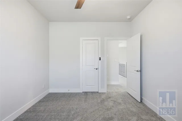 a view of an empty room