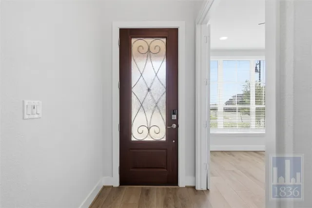 a view of an entryway door