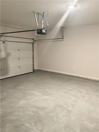 a view of a garage