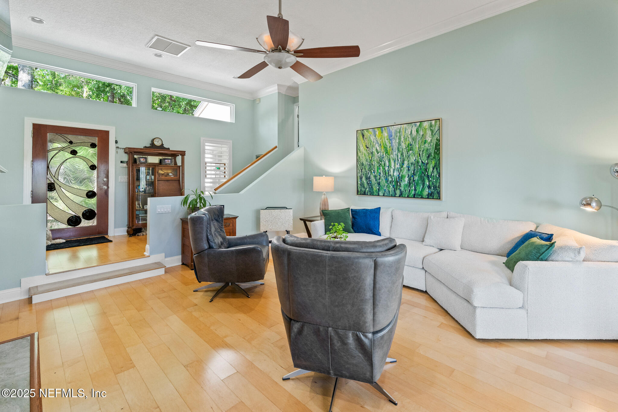 1836 Nightfall Drive Neptune Beach, FL 32266 - Photo 12 of 56 a living room with furniture and wooden floor